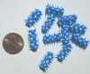1 15x6mm Blue & White Silicone Tube Bead